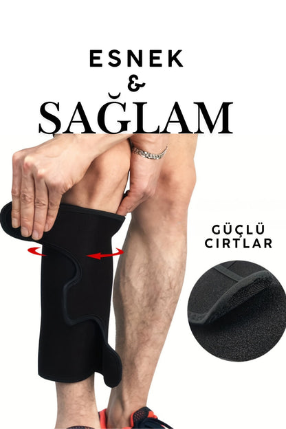 Baldır Desteği 2’li Set Ayarlanabilir Cırtlı Baldır Bandajı Sporcu Bacak Koruyucu
