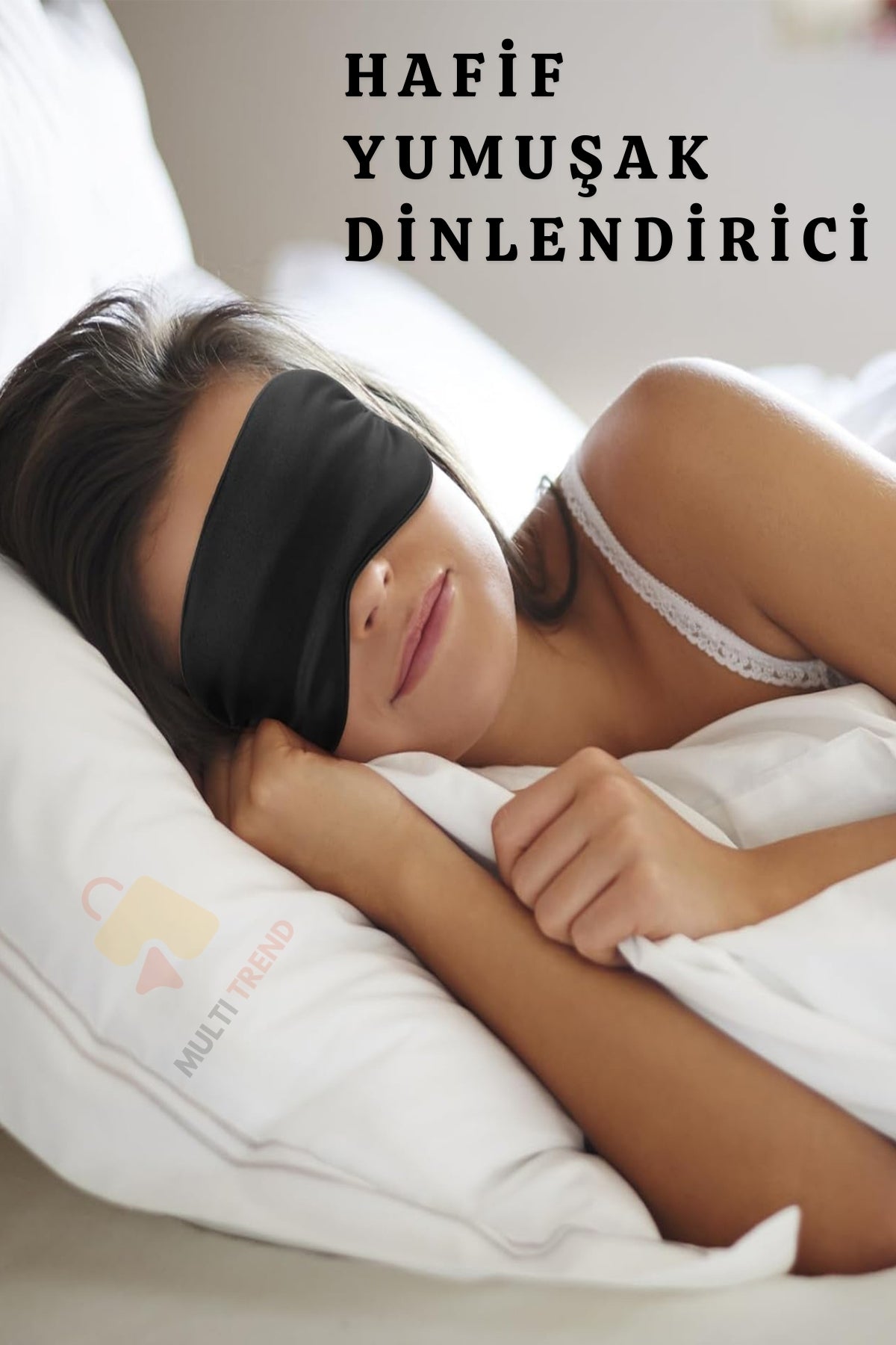 Yoga Göz Bandı Siyah – Meditasyon ve Derin Rahatlama İçin Unisex Yumuşak Uyku Göz Maskesi