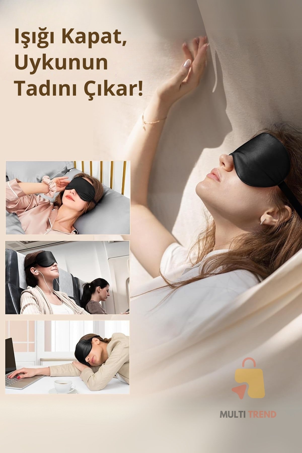 Yoga Göz Bandı Siyah – Meditasyon ve Derin Rahatlama İçin Unisex Yumuşak Uyku Göz Maskesi