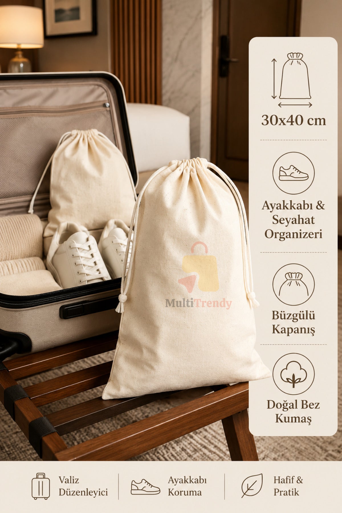 2 Adet Yoğurt Süzme Kesesi Kuru Bakliyat Gıda Saklama Torbası Hambez Bez Kese 30x40 cm