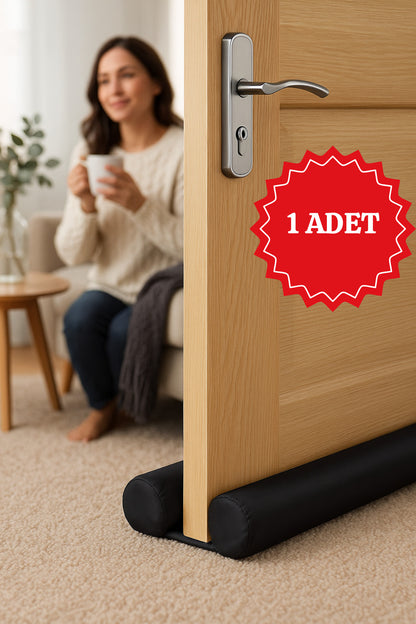 1 Adet Kapı Altı Rüzgar Önleyici Çift Taraflı Isı Yalıtım Süngeri Kapı Eşik Süngeri Isı Önleyici