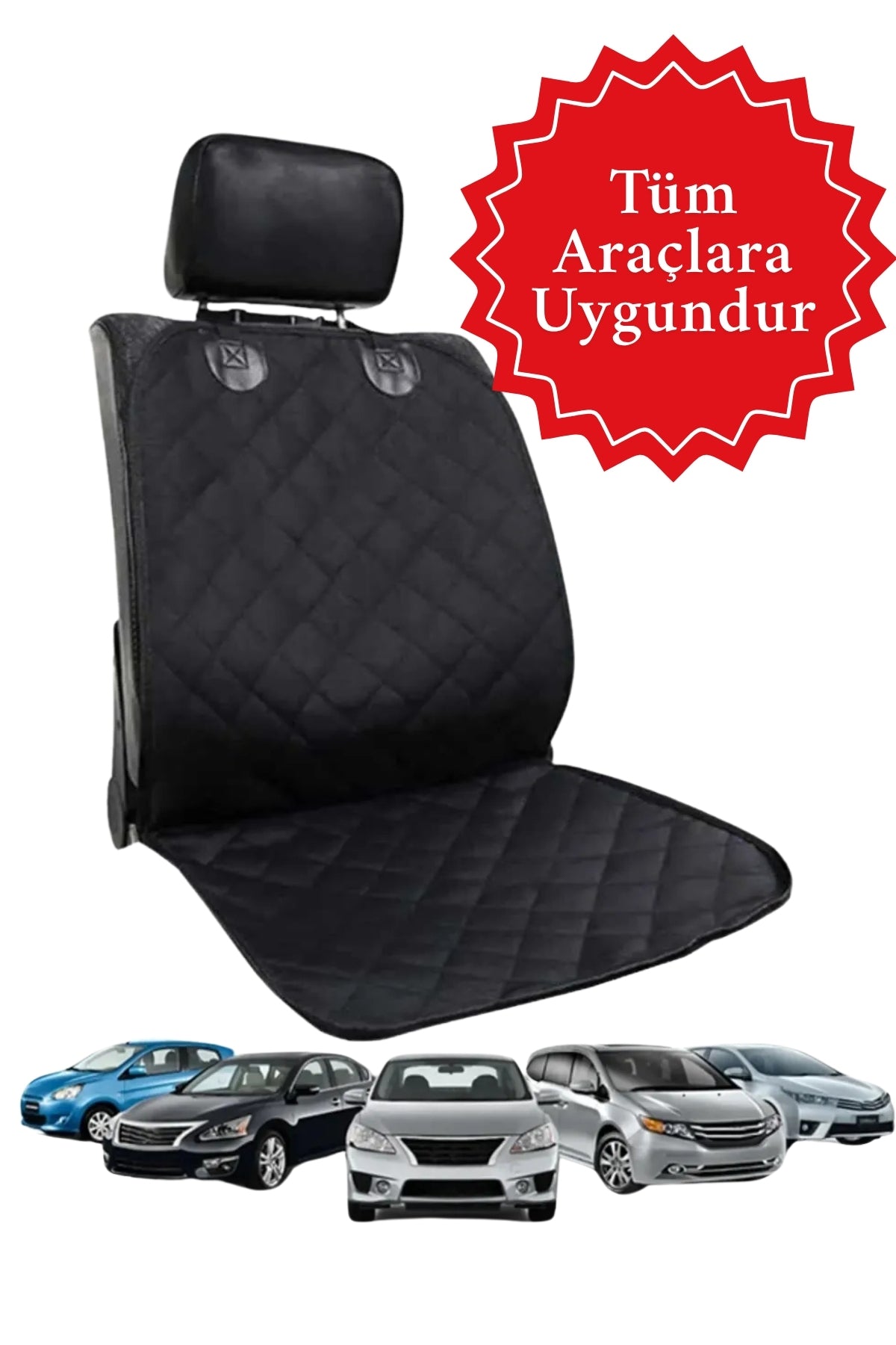 2’li Sıvı Geçirmez Oto Ön Koltuk Koruyucu Kılıf Seti 55x130 cm Araba Araç Evcil Hayvan Koltuk Örtüsü