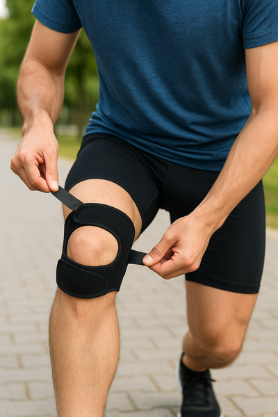 Patella Destekli Medikal Diz Korsesi Çapraz Bağ Menisküs Ağrısı İçin Sporcu Dizlik