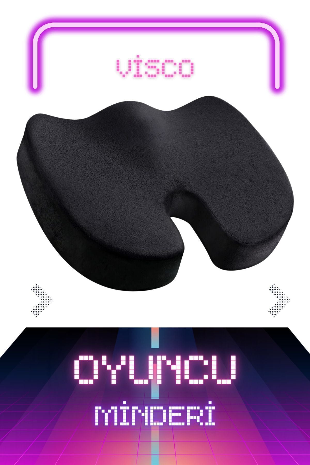 Visco Ortopedik Oturma Simidi Minderi Visko Gamer Oyuncu Minderi