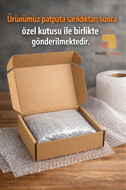 Ramazan Süsü Ahşap Altın Pleksi Ay Yıldız Masa Üstü Süsü | Dekoratif Hilal Masa Süsü