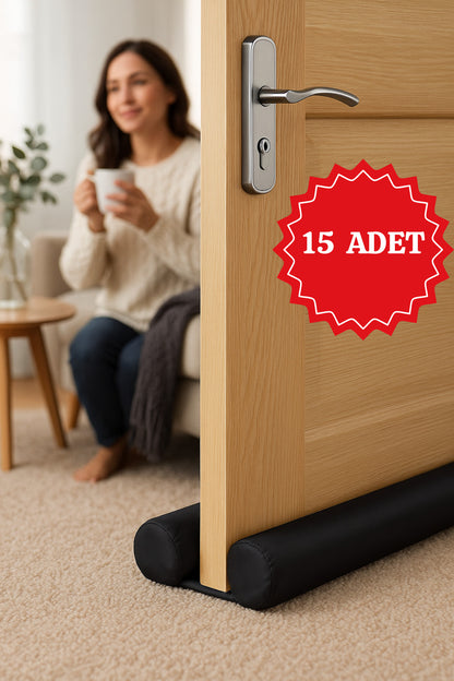 15 Adet Kapı Altı Rüzgar Önleyici Kapı Altı Yalıtım Eşik Süngeri Isı Işık Toz Soğuk Gürültü Önleyici