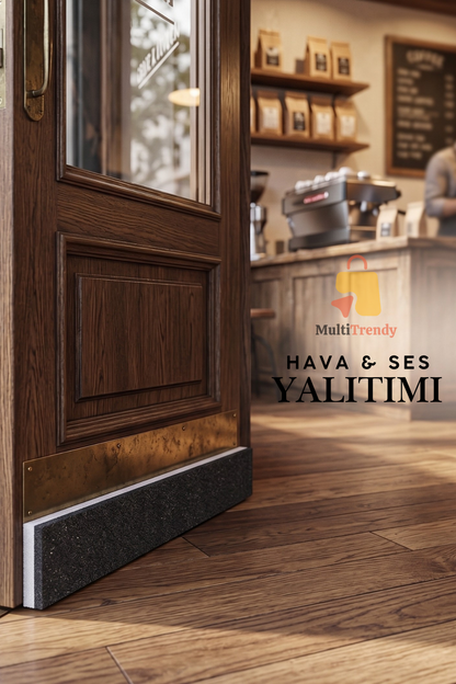 1 Adet Kapı Altı Rüzgar Önleyici 90 cm Yapışkanlı Isı Yalıtım Süngeri Soğuk Toz Ses Kesici Eşik Süngeri